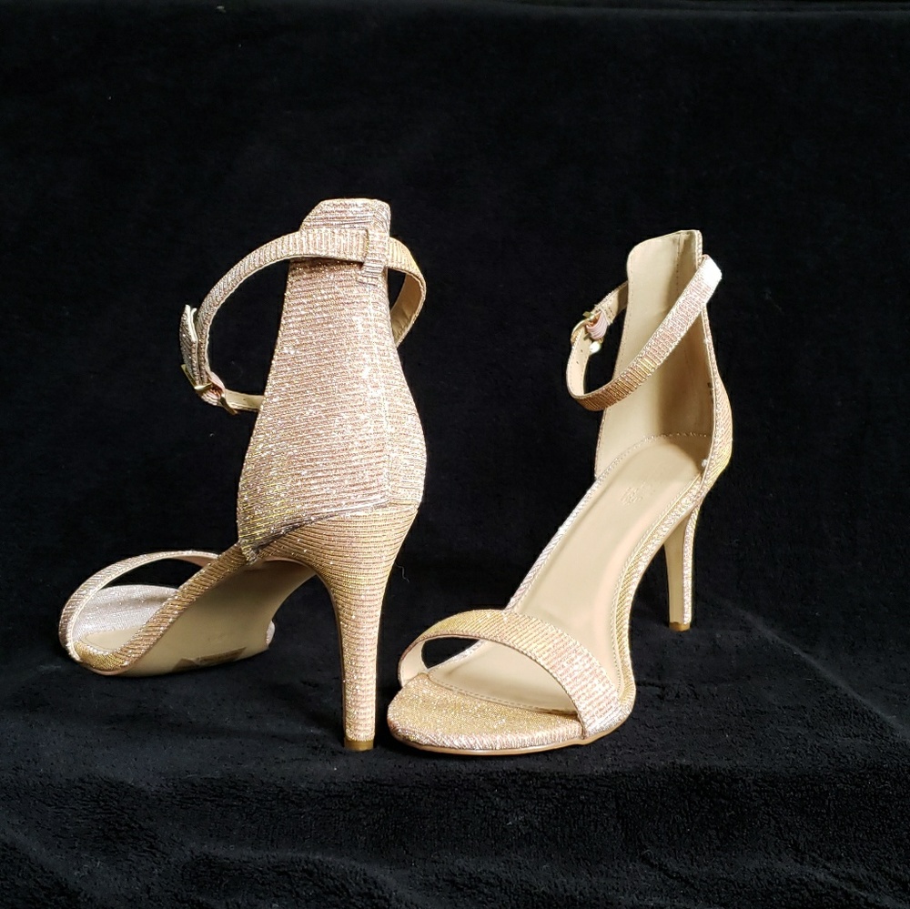 *New* rose gold two strap sandal